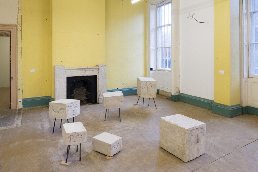 Judith Hopf, Flock of Sheep, 2014. Roger Sinek 50cm a needle walks into a haystack